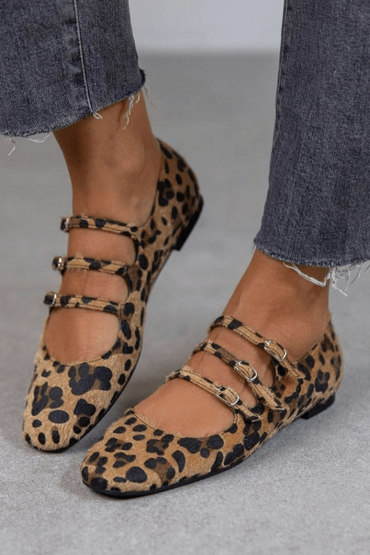LEOPARDINA | Elegante ballerinas med dyreprintremmer for en uimotståelig stil