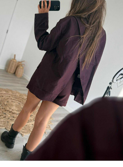 NINE - Burgunder Blazer