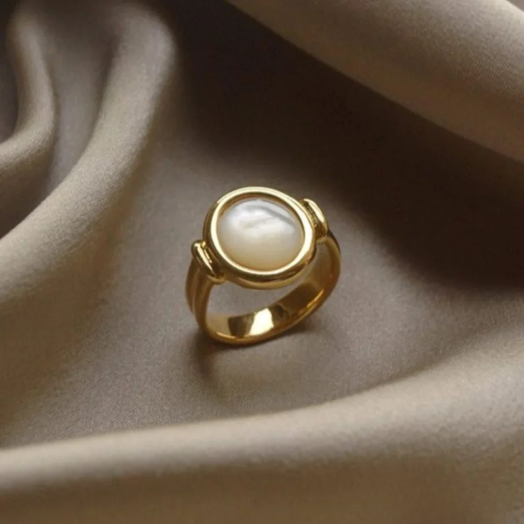 Elegante Perle Ring