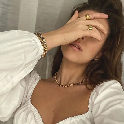 Rope Bianca Halskjede | 18k Gull