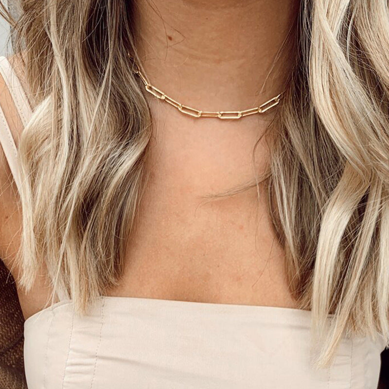 Elegant Archen Halskjede | 18k Gull