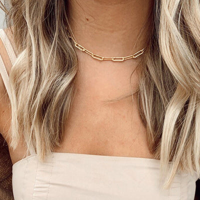 Elegant Archen Halskjede | 18k Gull