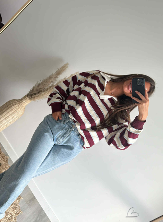 MACY - Polosweater bordeaux