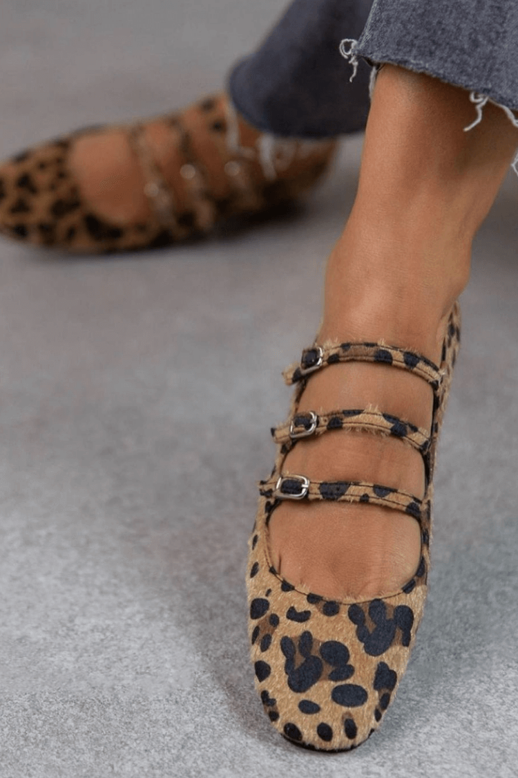 LEOPARDINA | Elegante ballerinas med dyreprintremmer for en uimotståelig stil