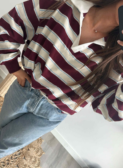 MACY - Polosweater bordeaux