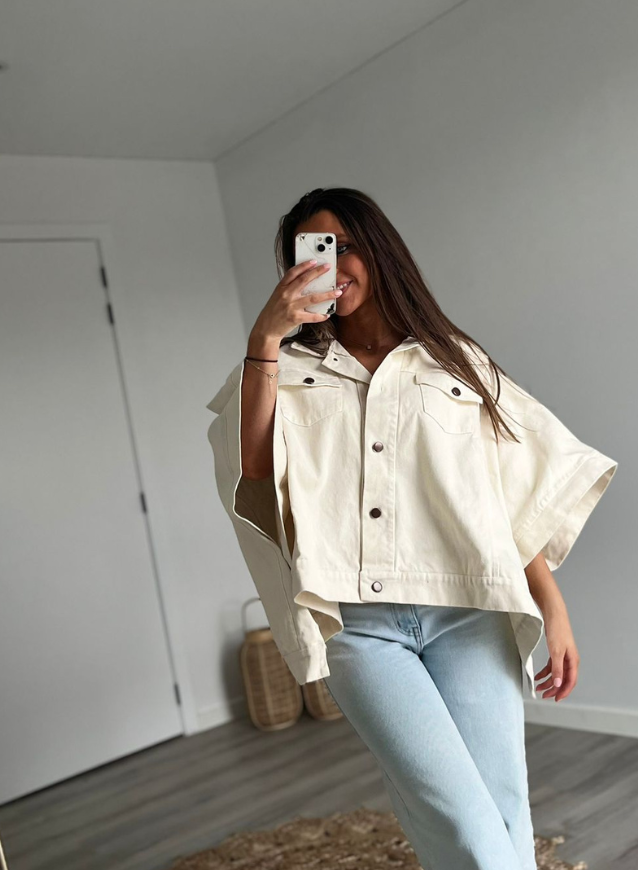VICKY - Oversized jeansskjorte
