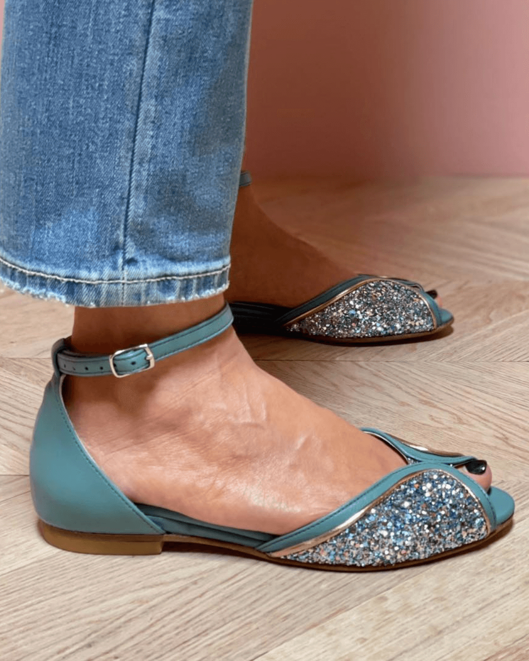 BRIGITTA | Elegante Glitrende Sandaler Perfekte for Enhver Anledning