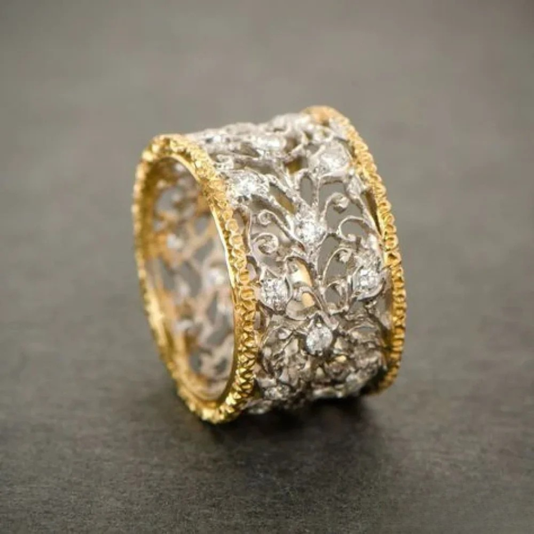 vintage zirkonia eføy-ring