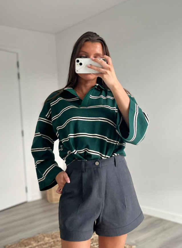 CHIARA - Trøye Polo Grønn