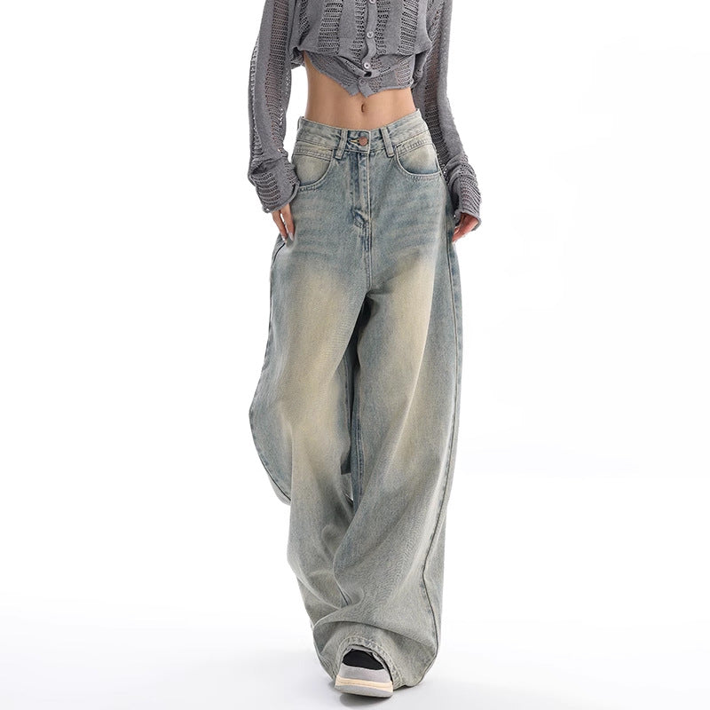 Retrovaskede løse jeans