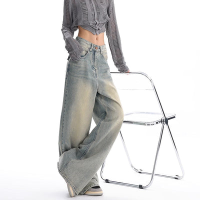 Retrovaskede løse jeans