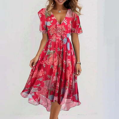 ARLINA – Uanstrengt elegant chiffonkjole