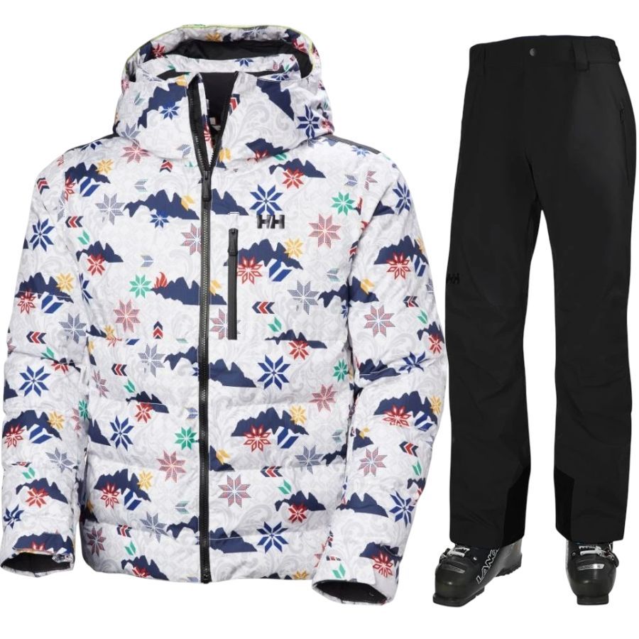 (Skidsett) Kvitfjell/Legendary ski set, men, white/black