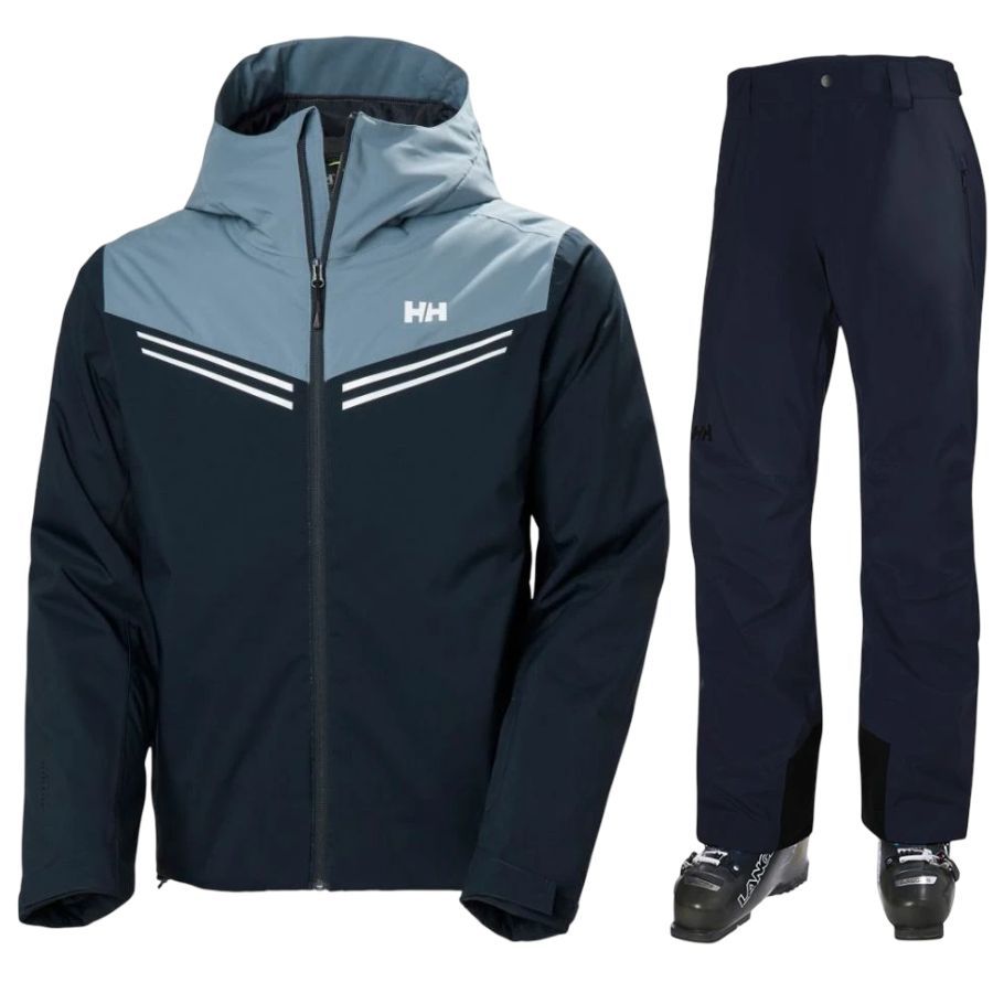 (Skidsett) Alpine/Legendary ski set, men, navy/dark blue