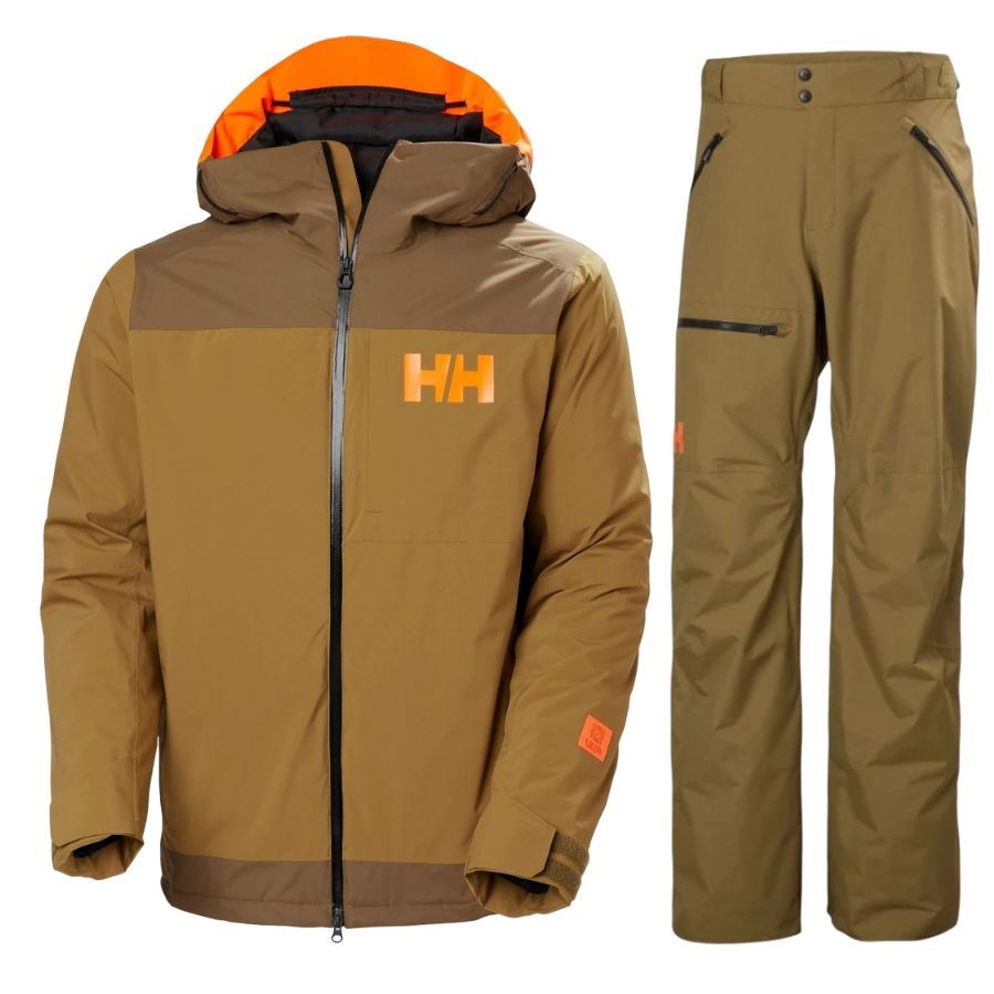 (Skidsett) Powdreamer 2.0/Sogn Cargo, ski set, men, brown