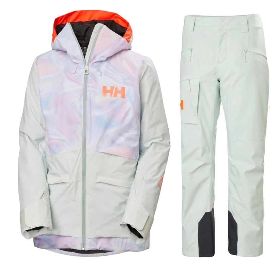 (Skidsett) Powchaser 2.0/Powderqueen, ski set, women, light green/light purple