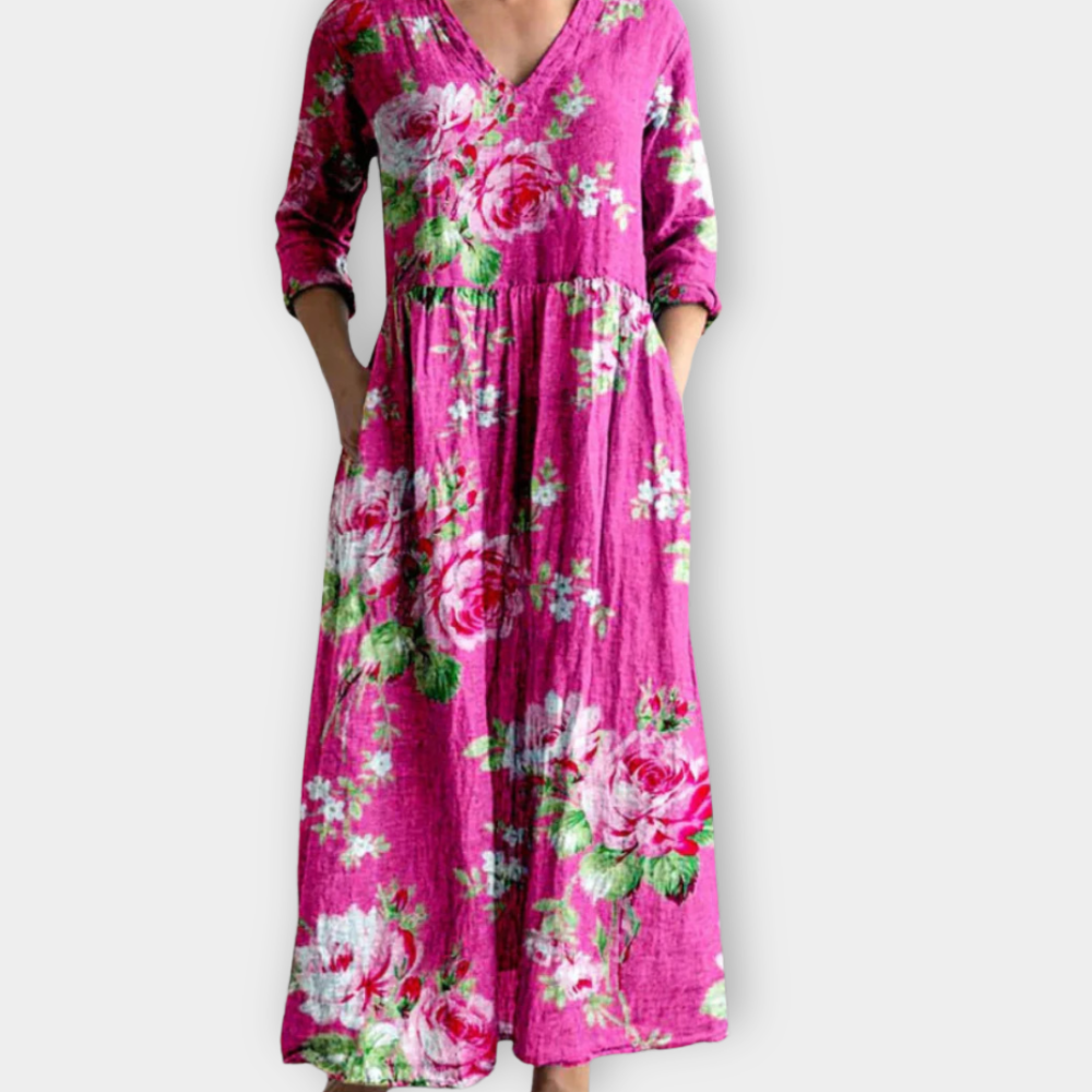 Almara | Boho Maxikjole i mykt premiumstoff