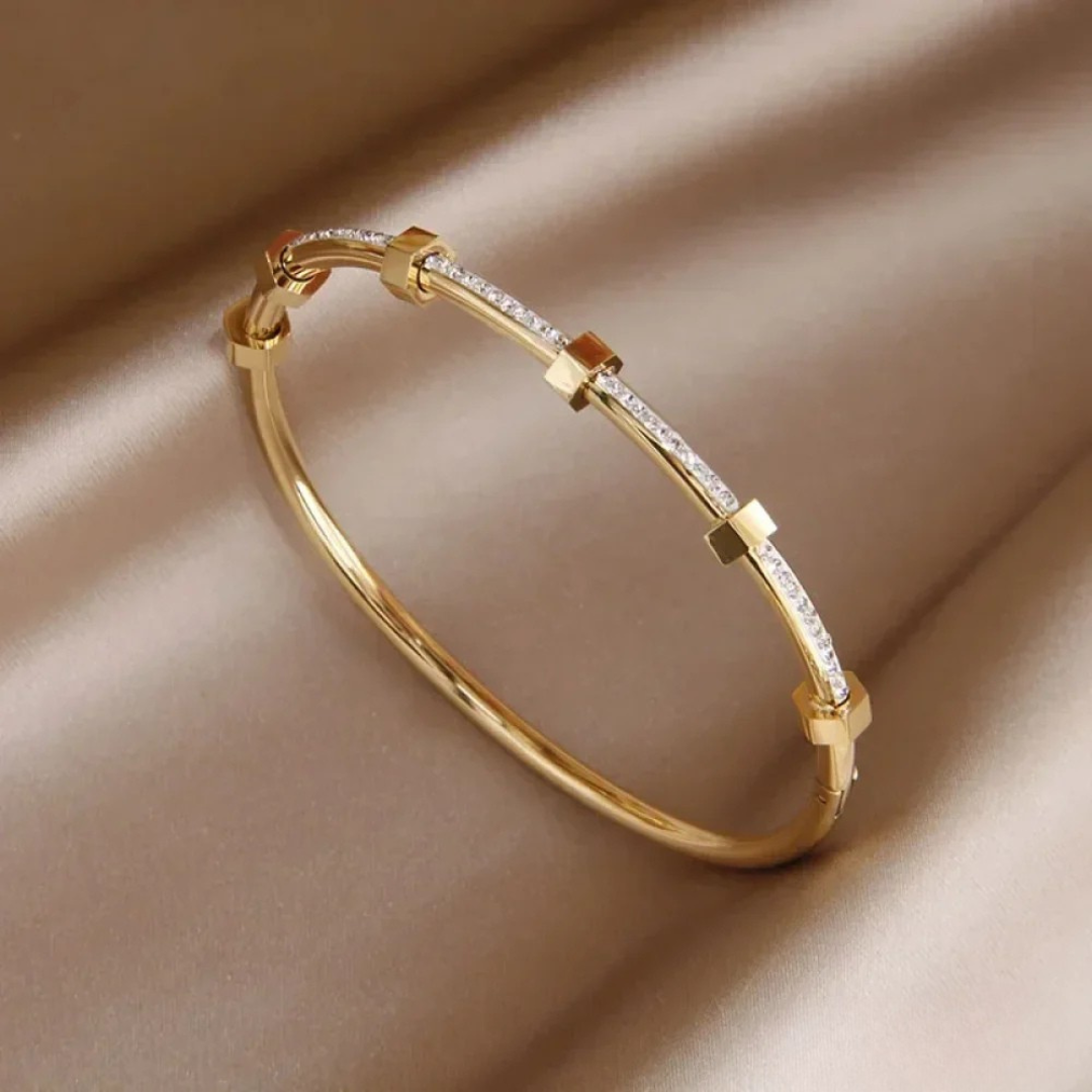 Elegante Heldere Gull Armbånd