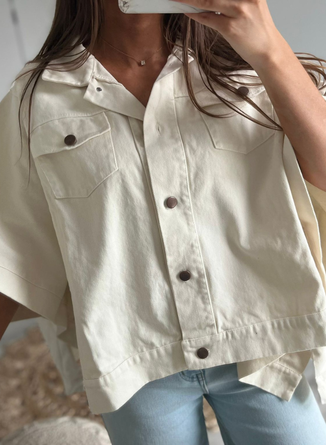 VICKY - Oversized jeansskjorte