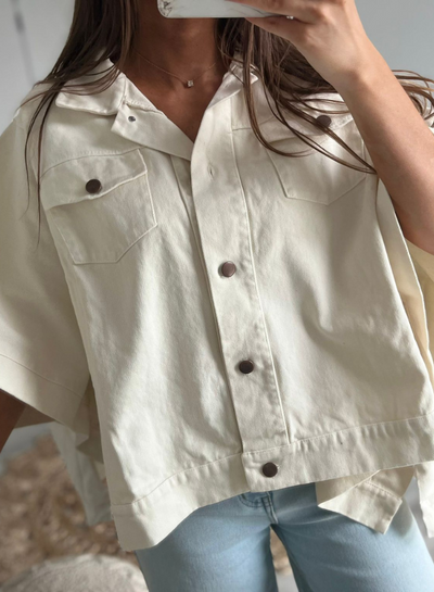 VICKY - Oversized jeansskjorte