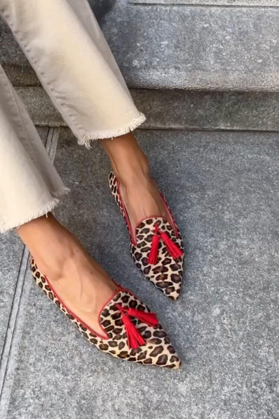 SAVINA | Elegante spisse mokkasiner med frynse-detaljer for et raffinert utseende