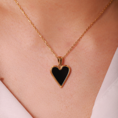 Blythe Halskjede med hjerte | 18k Gull