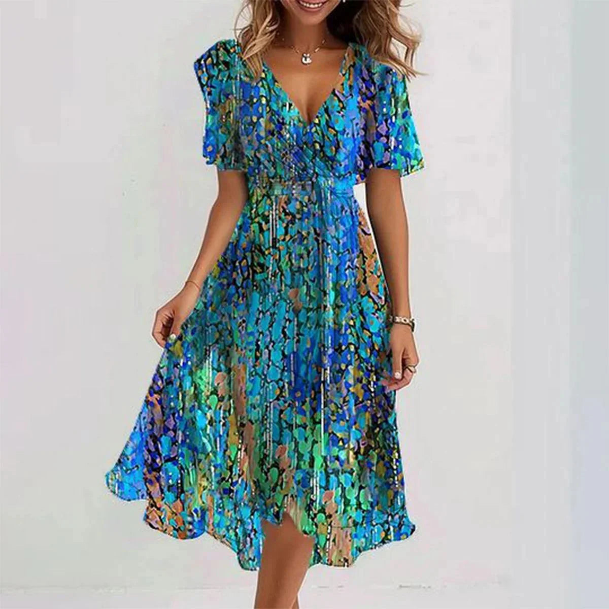 ARLINA – Uanstrengt elegant chiffonkjole