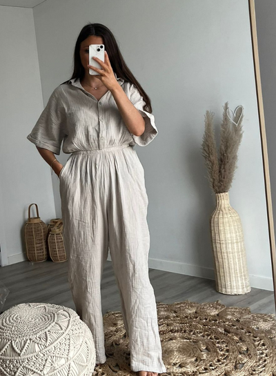 LEA - Jumpsuit Beige