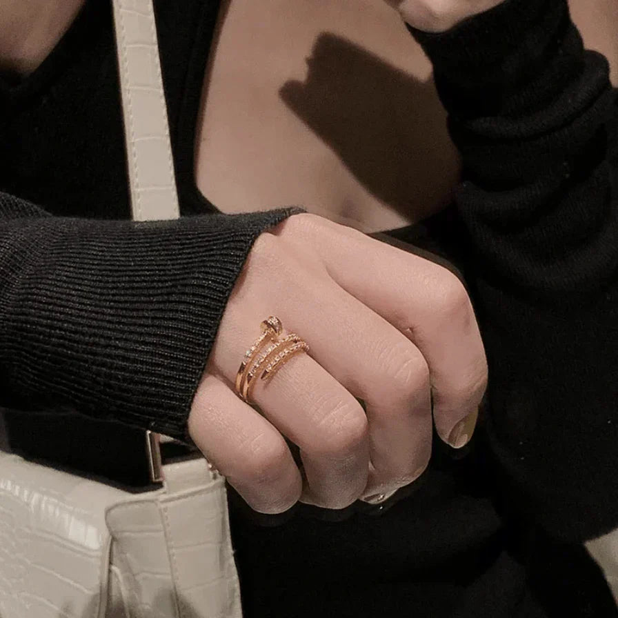 Justerbar Ring Ateny | 18K Gull