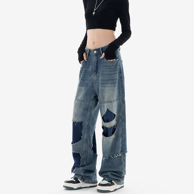 Slitt løse jeans