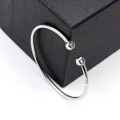 armbånd med dobbelte krystaller | 18k Gull