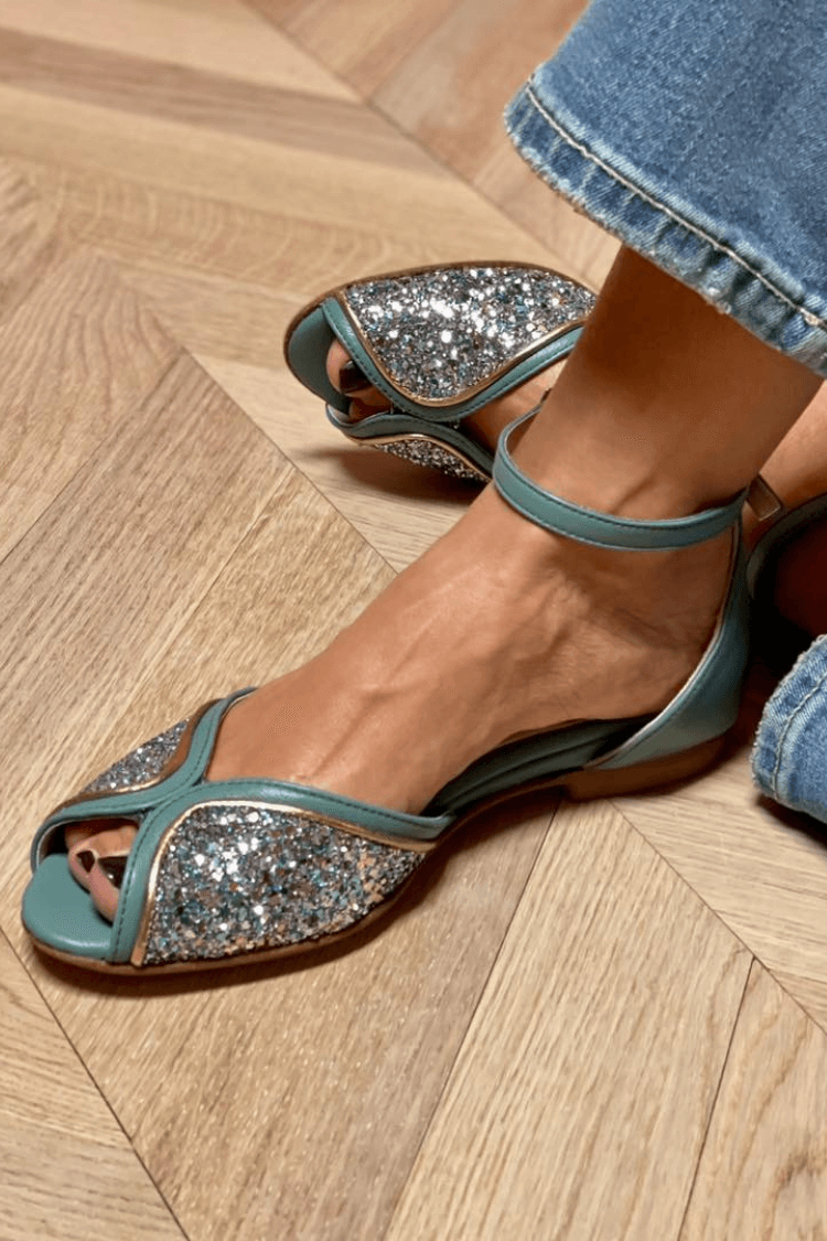 BRIGITTA | Elegante Glitrende Sandaler Perfekte for Enhver Anledning