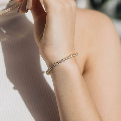 Tennisarmbånd Lillian | 18k Gull