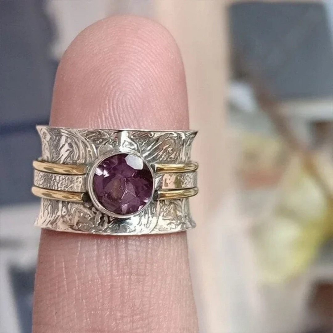 Boheemse krystaller meditasjon ring