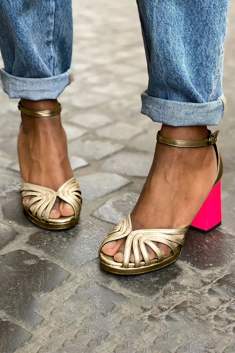 Soise™ | Elegante ankelrem sandaler med åpen tå for en sofistikert stil
