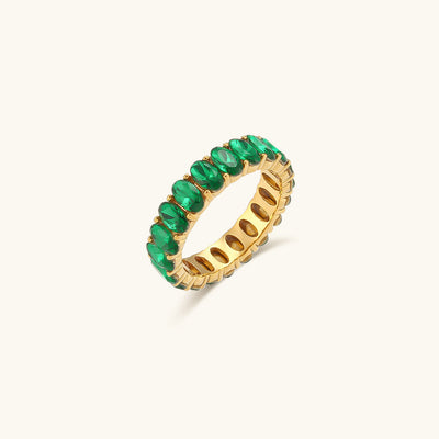 Antoinette Ring med Diamantsimulant | 18k Gull