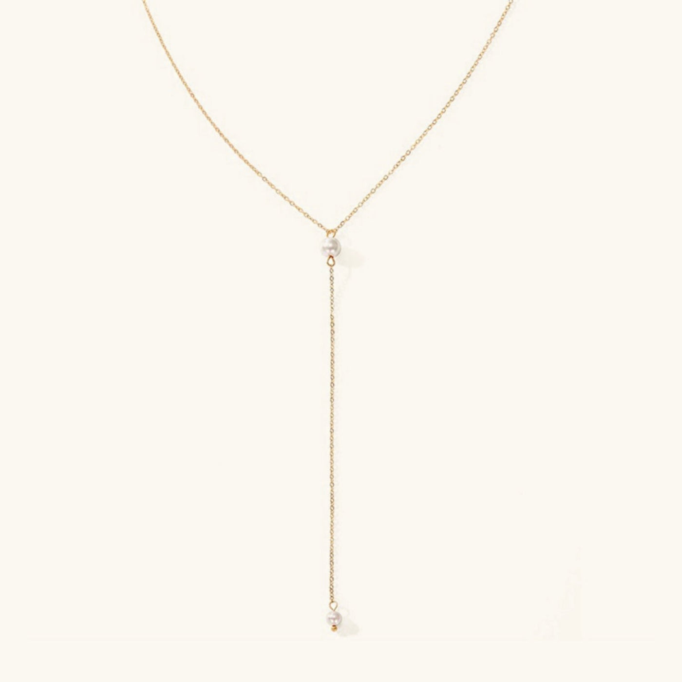 Beatrice halskjede med perler og frynser | 14k Gull