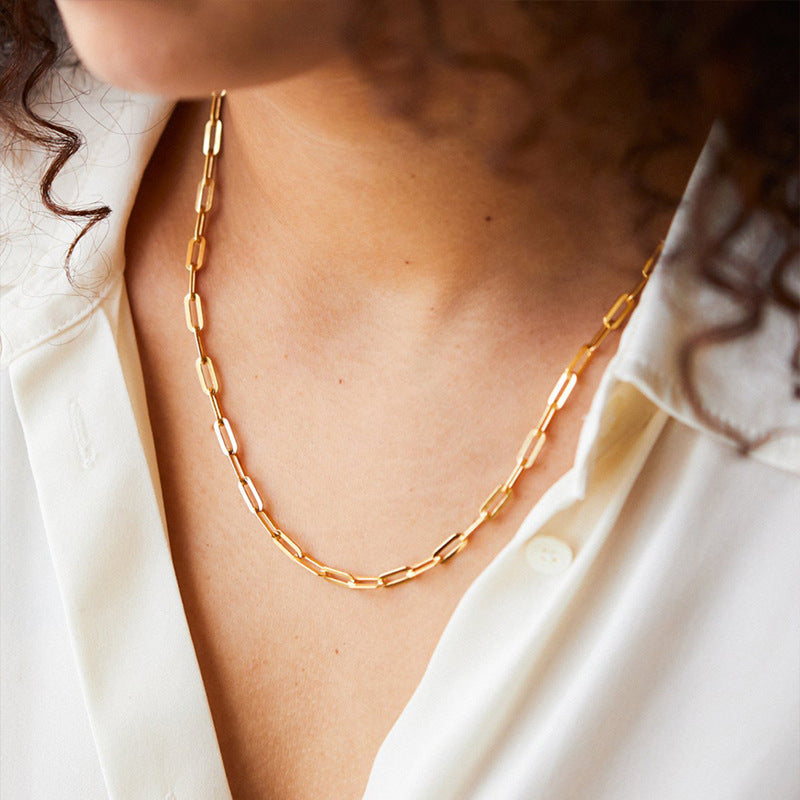 Elegant Archen Halskjede | 18k Gull