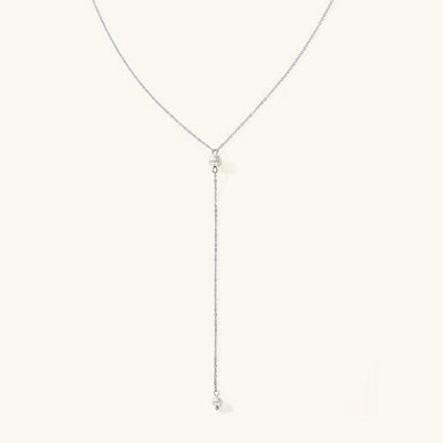 Beatrice halskjede med perler og frynser | 14k Gull