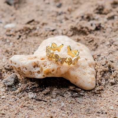 Smykkering Schmetterling | 18k Gull