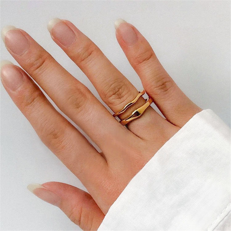 Dianne Gold Stacker Ring | 18k Gull
