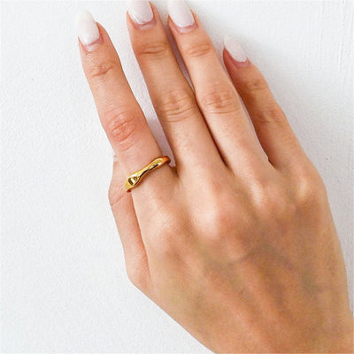 Dianne Gold Stacker Ring | 18k Gull