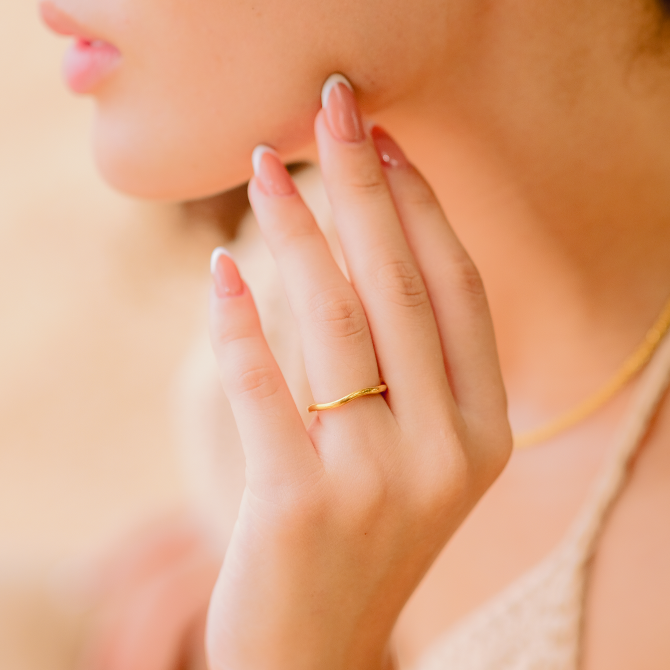 Dianne Gold Stacker Ring | 18k Gull