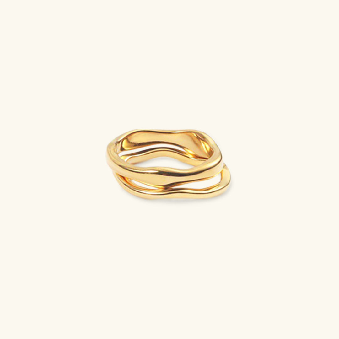 Dianne Gold Stacker Ring | 18k Gull