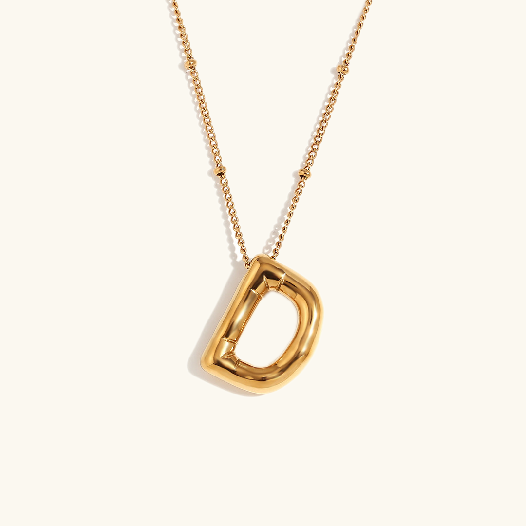 nesepryd med initialer | 18k Gull