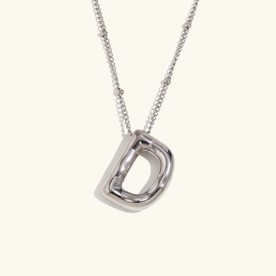 Neseørering med initialer i bobleform | Gull 18k
