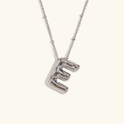 Neseørering med initialer i bobleform | Gull 18k