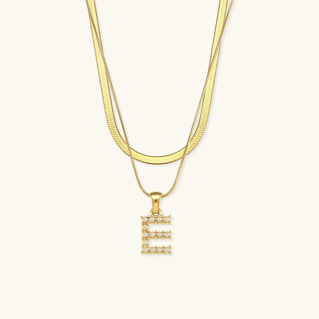 Fiona Lagenweise Initialhalskjede | 18k Gull