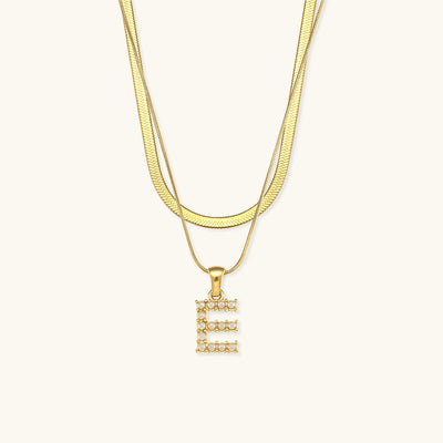 Fiona Lagenweise Initialhalskjede | 18k Gull