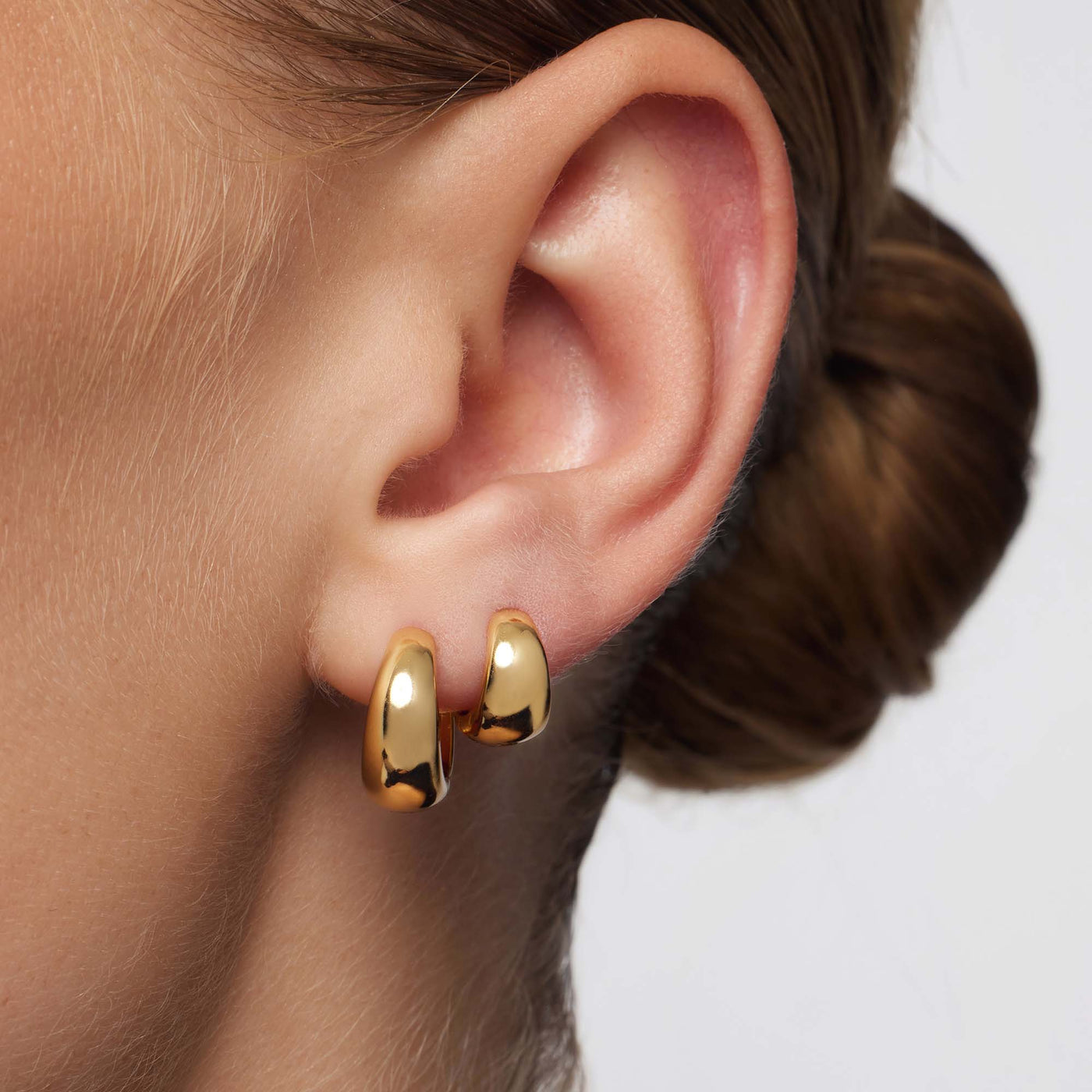 Rue Mini-Øreringer | Gull 18k